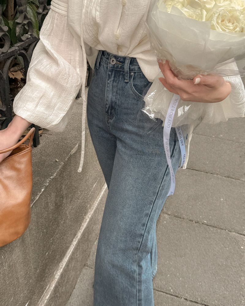 INS ブーツカットデニムパンツ