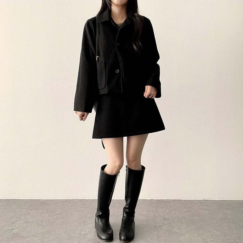 Rein pocket short coat jacket
