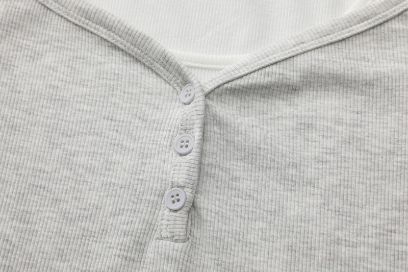 Hazel Layered Button T-shirt