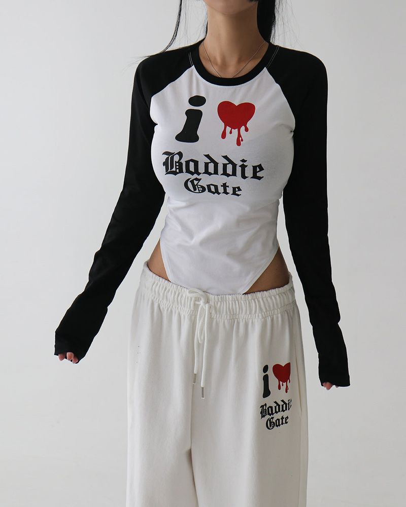 I Love Jogger Wide Pants