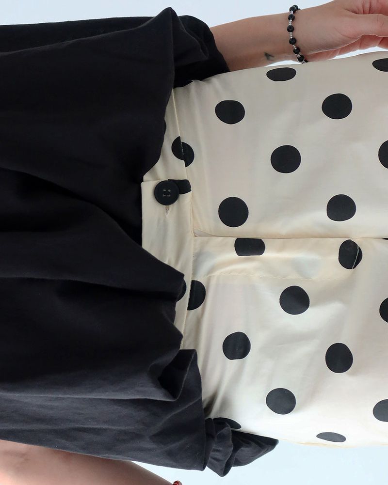 Dot Polka Dot Bootcut Long Pants