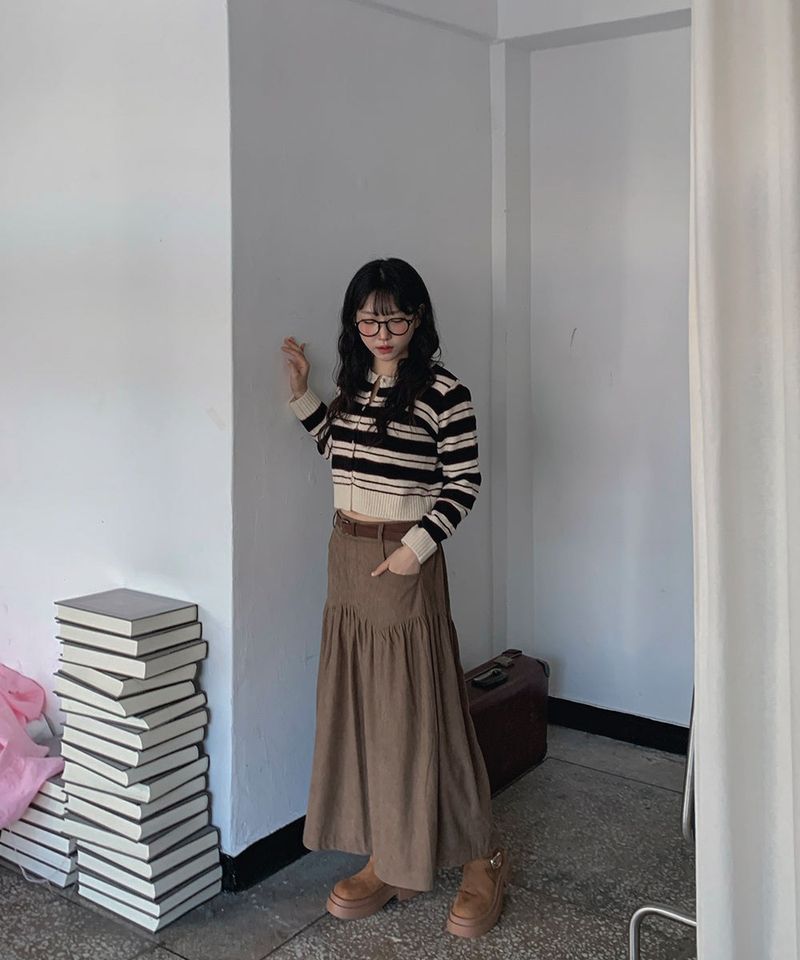 Mode Stripe Cardigan
