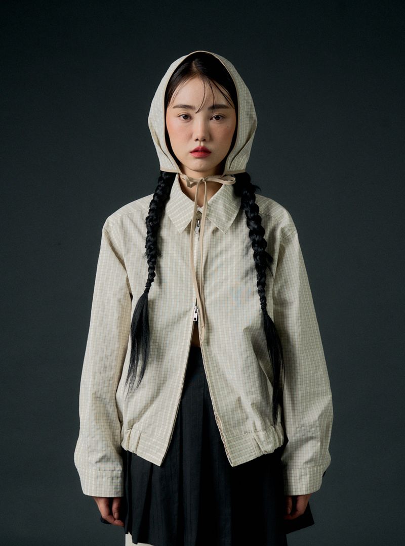 rram（アラーム）の「Checkboard jumper (beige)（Jackets/Outerwear）」