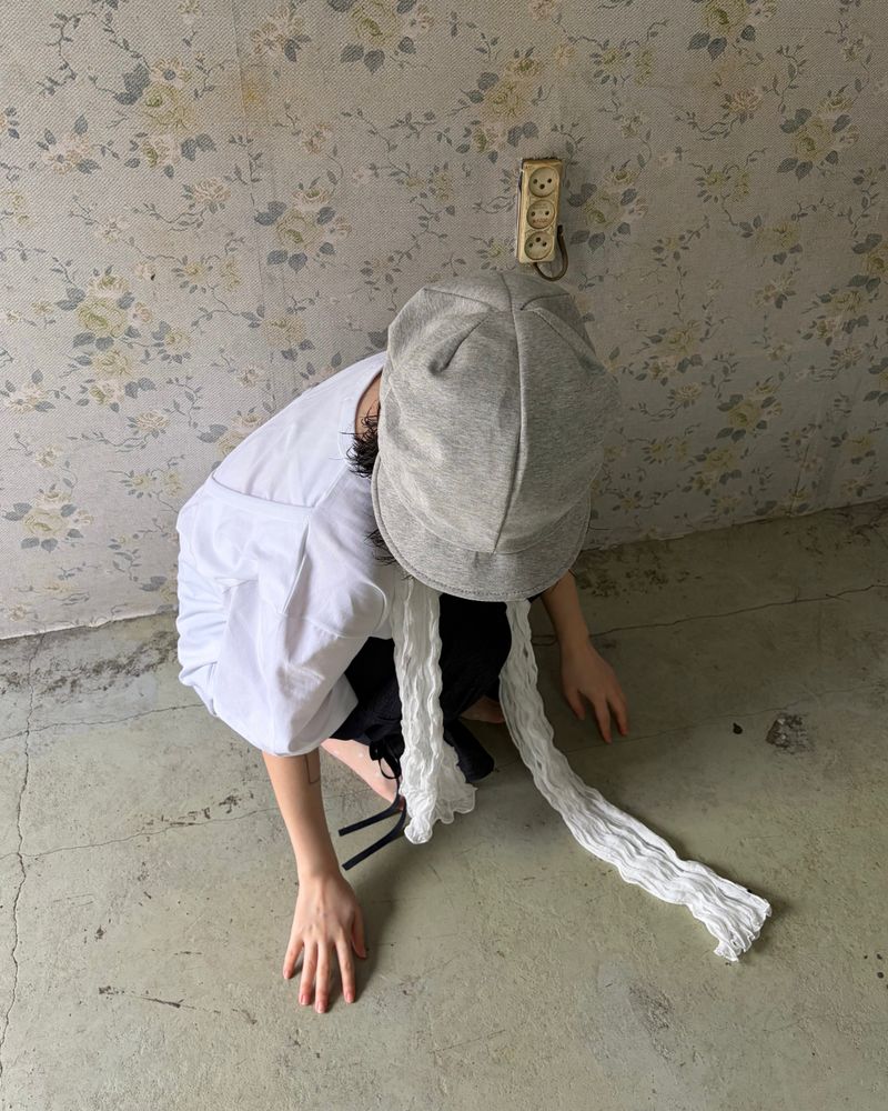 Crumpled Cotton Cap