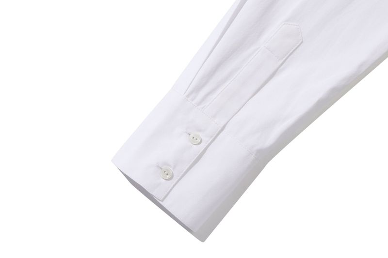 SHOULDER OPEN RIBBON SHIRT_WHITE