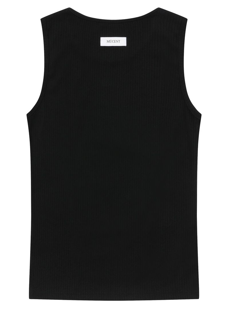 DETAIL U-NECK SIGNATURE SLEEVELESS (2color)
