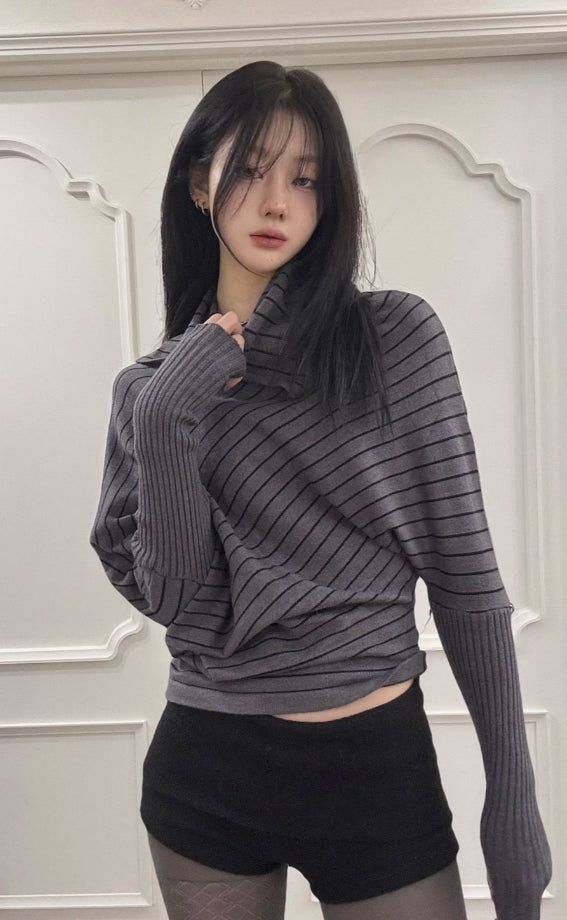 EEUN（イウン）の「Stingray Stripe Knit（Tops）」