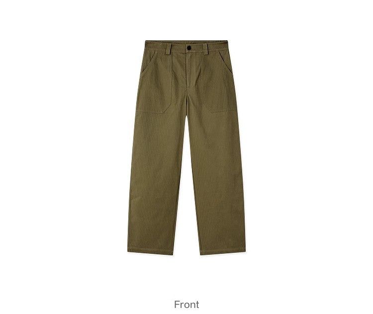 FMACM Dark Stripe Stiff Workwear Machete Pants