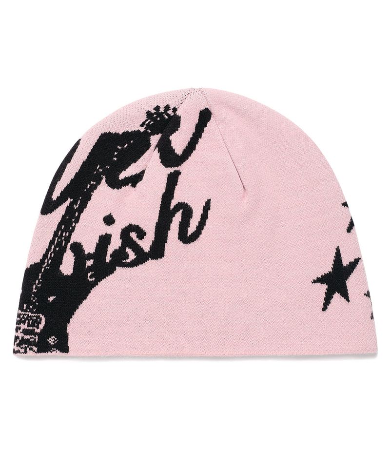 cavish（カビシ）の「JACQUARD GUITAR BEANIE PINK(CV2DSUAB23A)（Hats）」