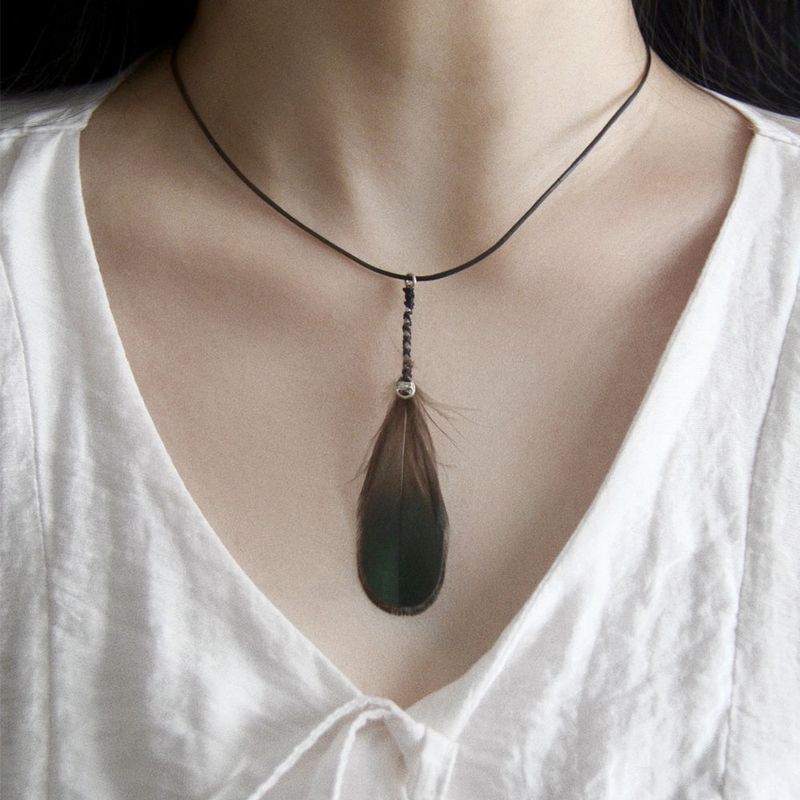 ccnmade（チェチャンナムメイド）の「[CCNMADE] Silver Pendant Feather Necklace（Accessories）」
