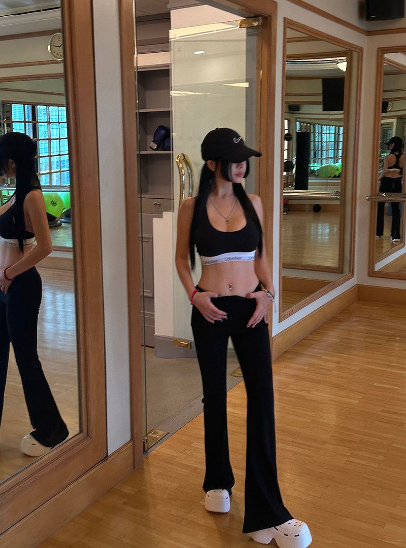 Rollup Bootcut Leggings Pants