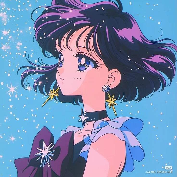purple starlight heart ribbon necklace
