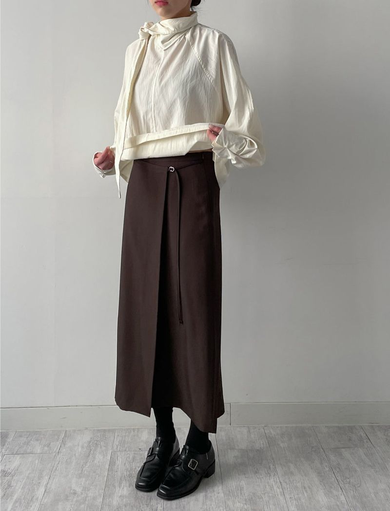 INCHANT ME(インチャントミー)の「O-ring H-line wrap skirt(Skirts)」