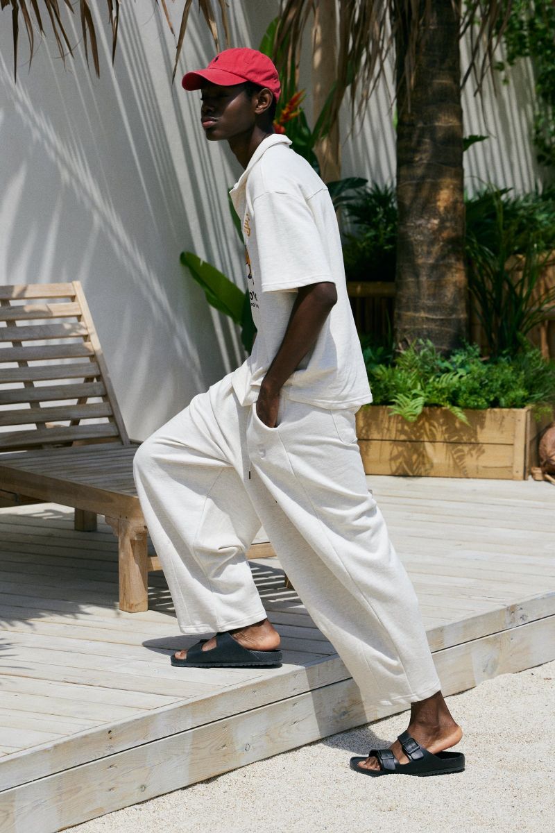 PIN-KNIT BALLOON PANTS (Oatmeal)