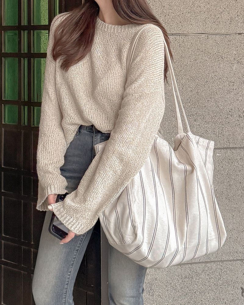 Lure linen loose fit knitwea