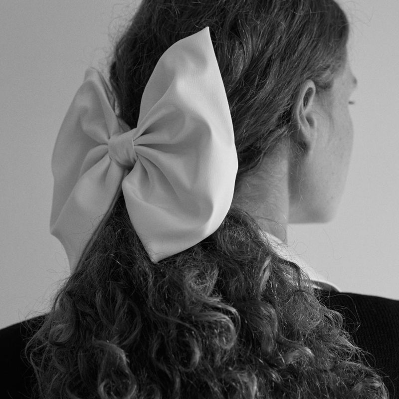 Large Satin Ribbon Hair Pin