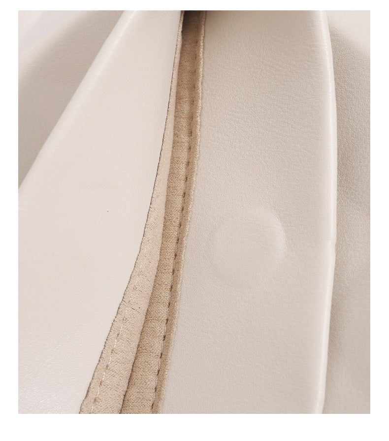 Geometric Pleated Quilted Chain Bag