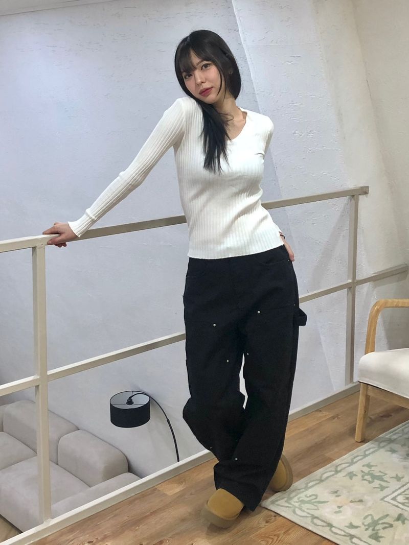 Eunice U-neck slim-fit knit