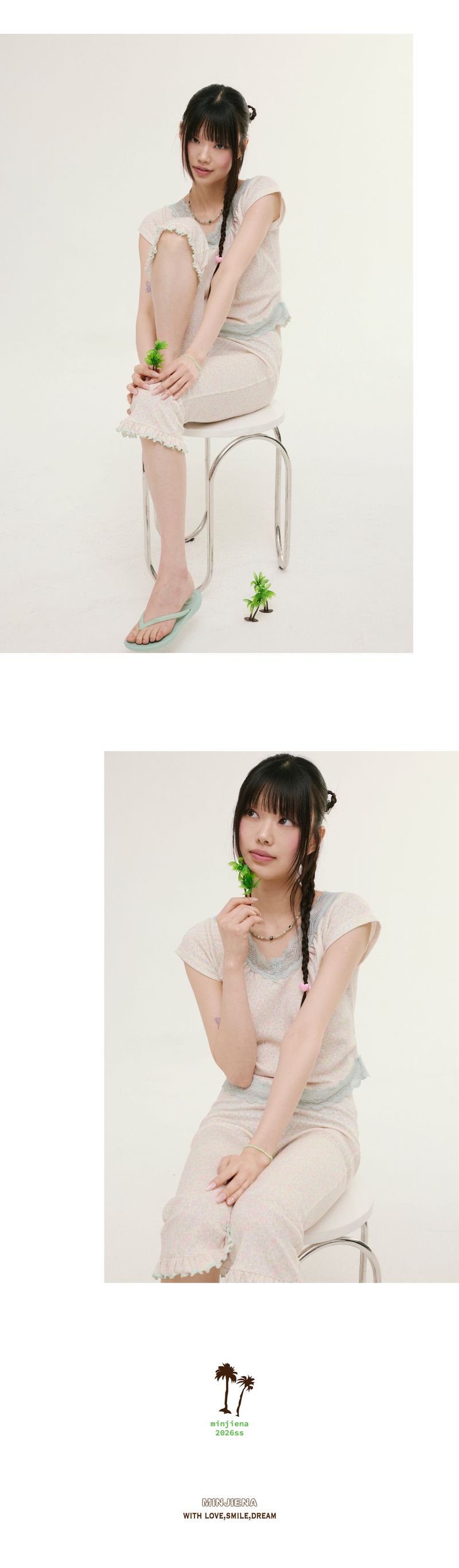 flower lace cap sleeve mint candy