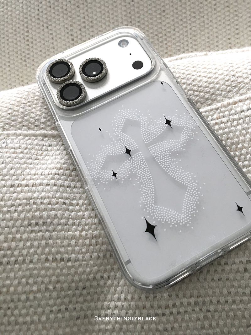 3verythingizblack（エブリティンイズブラック）の「dot cross phone [white]（Smartphone Accessories）」