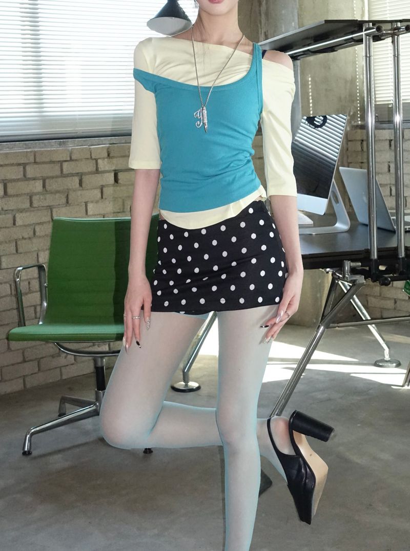 Tiny Dot Micro Skirt