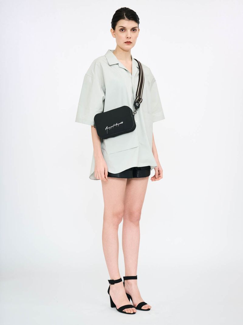 Corn Leather Graphic Camera Bag