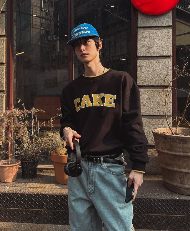 K Color Matching Layered Sweatshirt