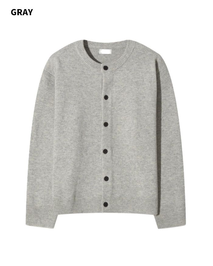 (UNISEX) Wool-Blend Knit Cardigan