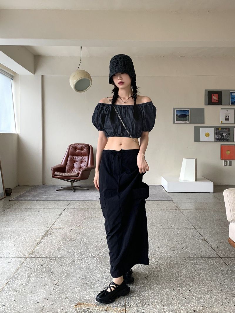 Wako summer straw bungee bucket hat