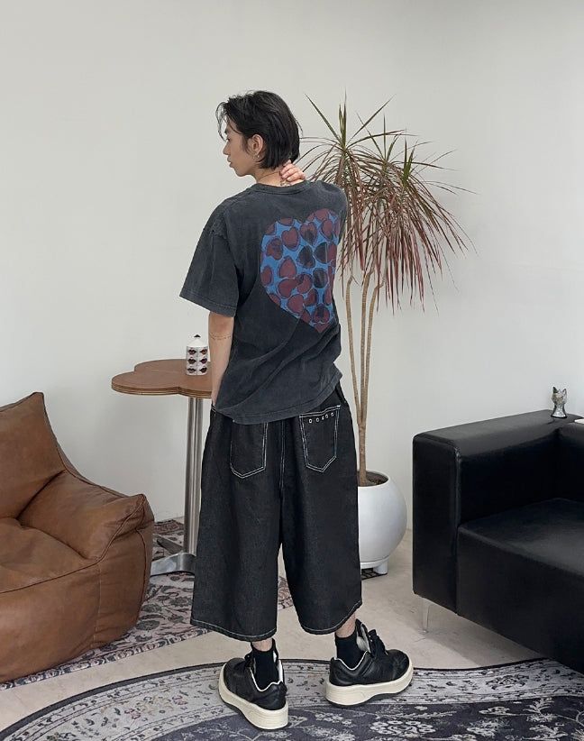 ビーン アイレット バミューダ デニム パンツ
