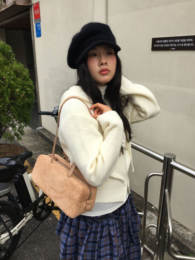 Knit Hoodie Zip-Up (3color)