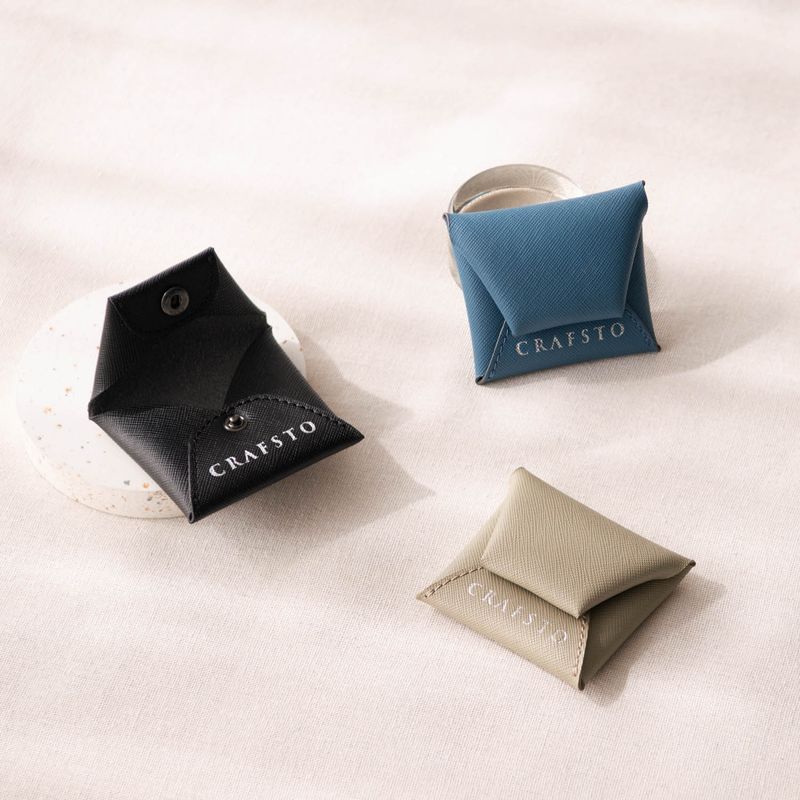 Mushroom Leather Coin Pouch