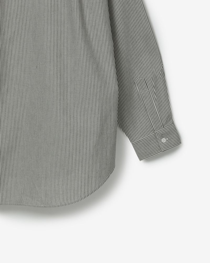 Oxpord drop tie shirts [stripe BLACK]