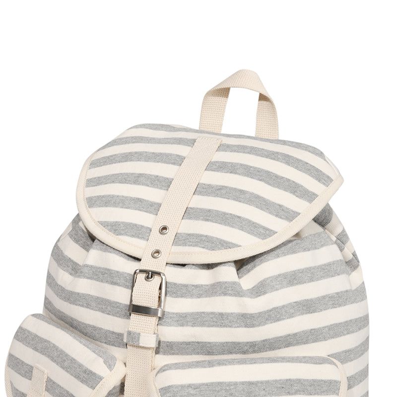 STRIPE PATTERN BACKPACK [IVORY]