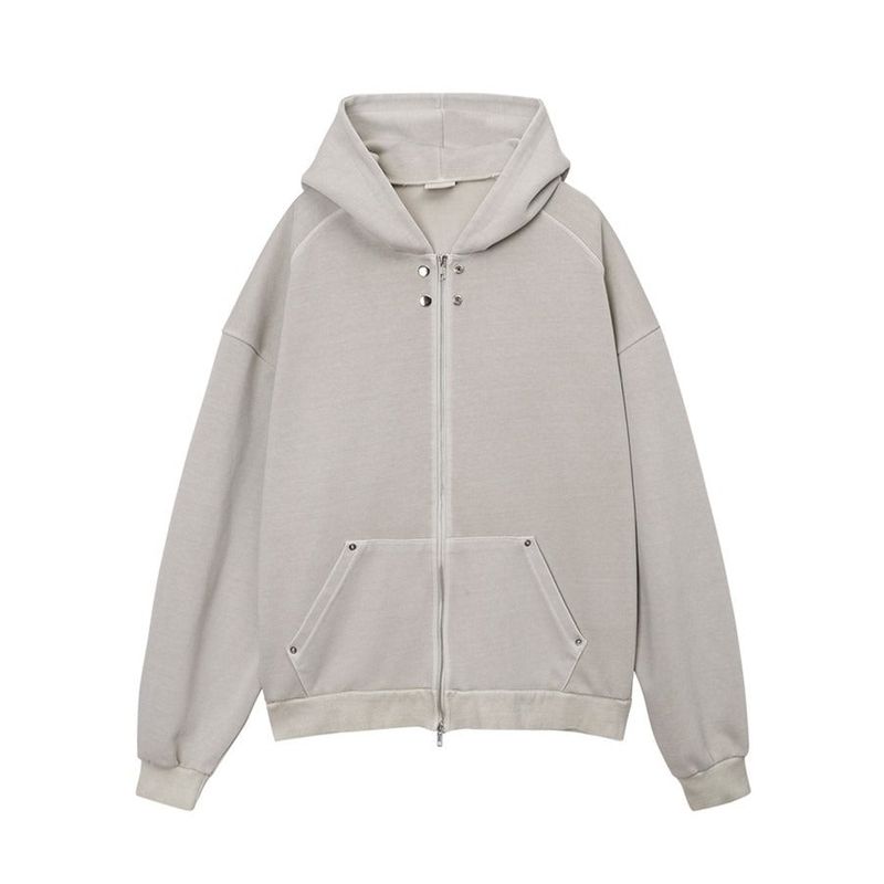 ASCLO Rivet Point Sweat Hood Zip Up (3color)
