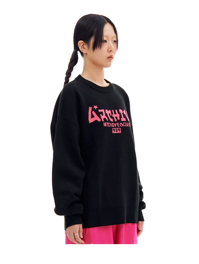 JP LOGO KNIT (BLACK)