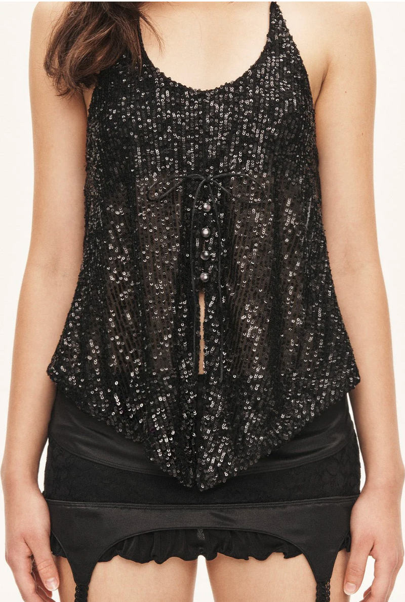 Aurora top - black