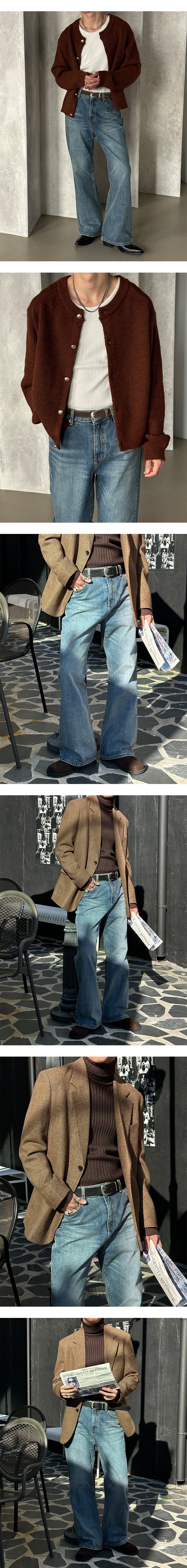 [Unisex] Daily flare denim pants
