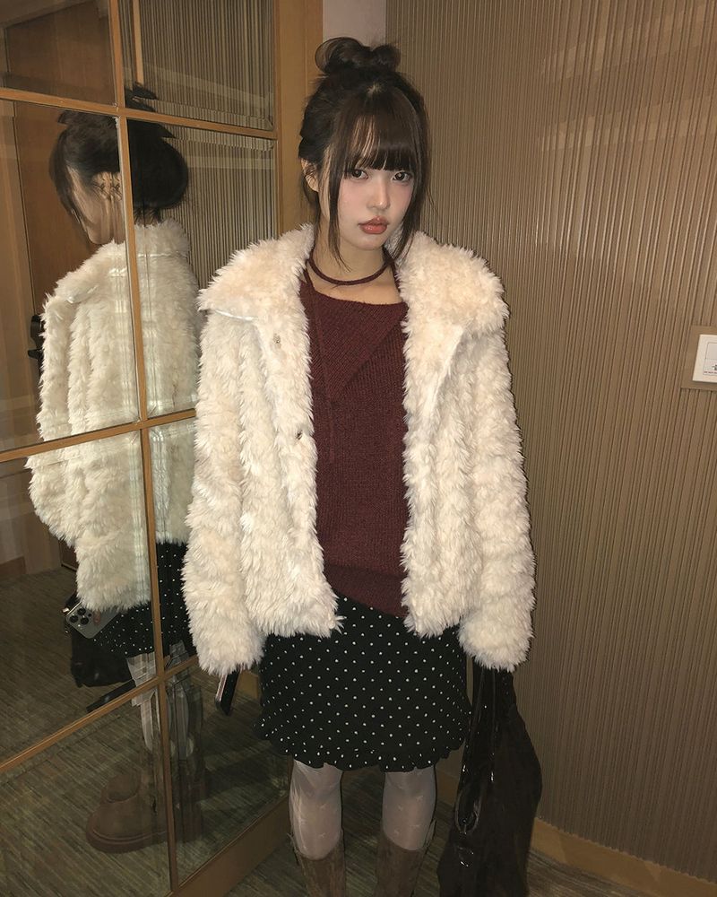 WONDER WONDER(ワンダーワンダー)の「Reon Collar Quilted Fur Half Jacket(Jackets/Outerwear)」