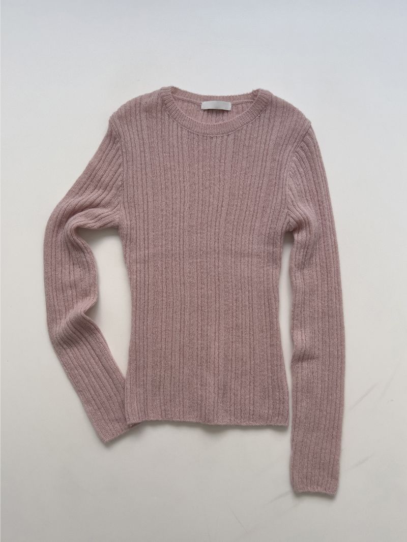 Mamonde Ribbed Knit T-shirt