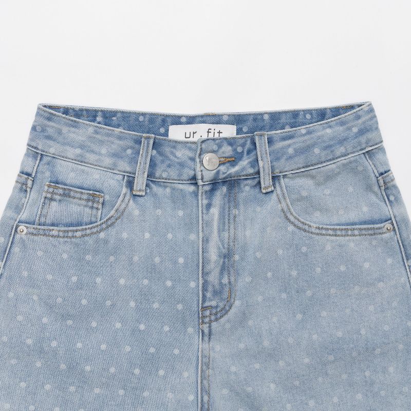 LIGHT BLUE DOT DENIM PANTS 21101