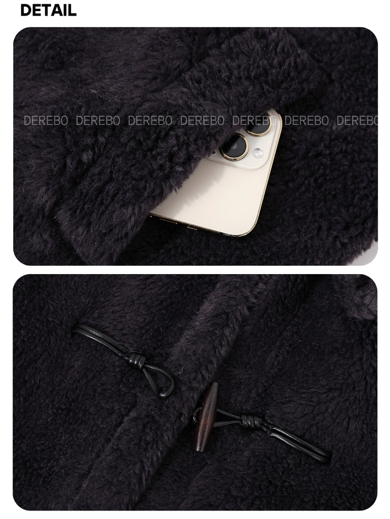 Snow Toggle Wool Mustang Long Coat