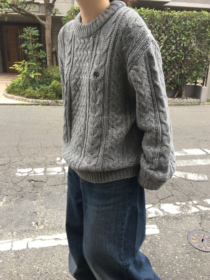 Woody cable knitwear