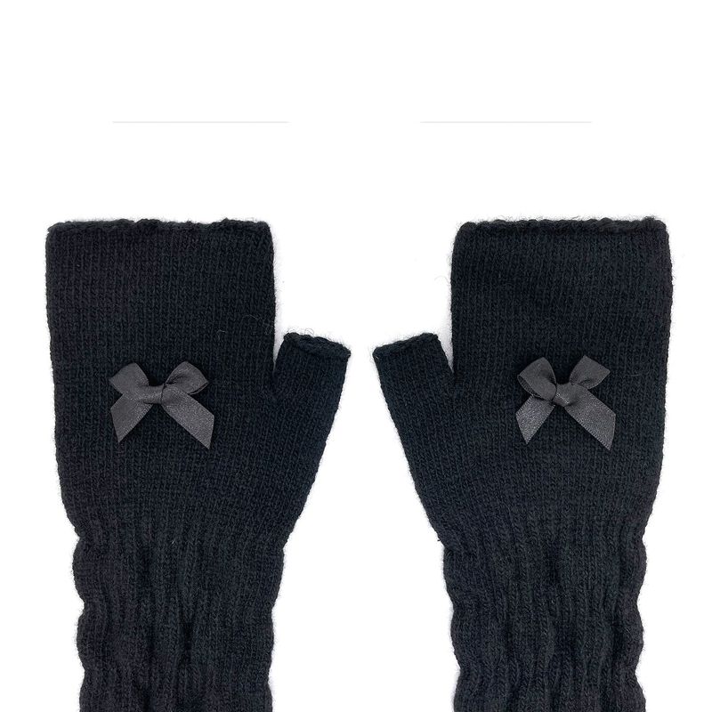 Ribbon Wool Hand Warmer [Black]