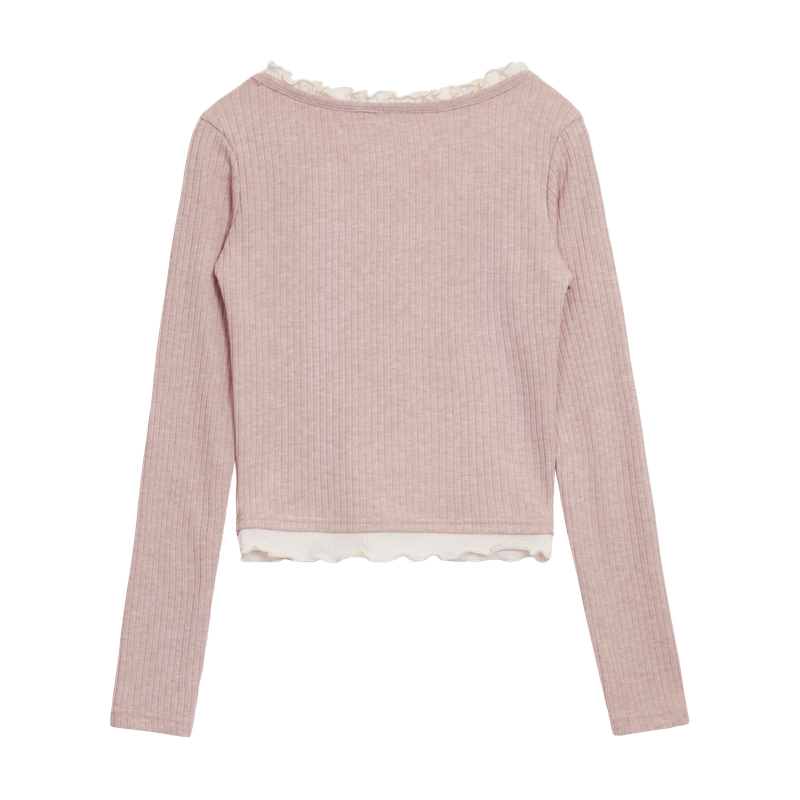BALLET LACE KNIT TOP (3 COLORS)