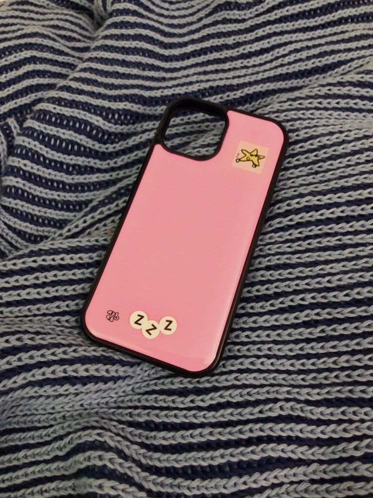 226STUDIO（226スタジオ）の「pink square patch epoxy phone case（Smartphone Accessories）」