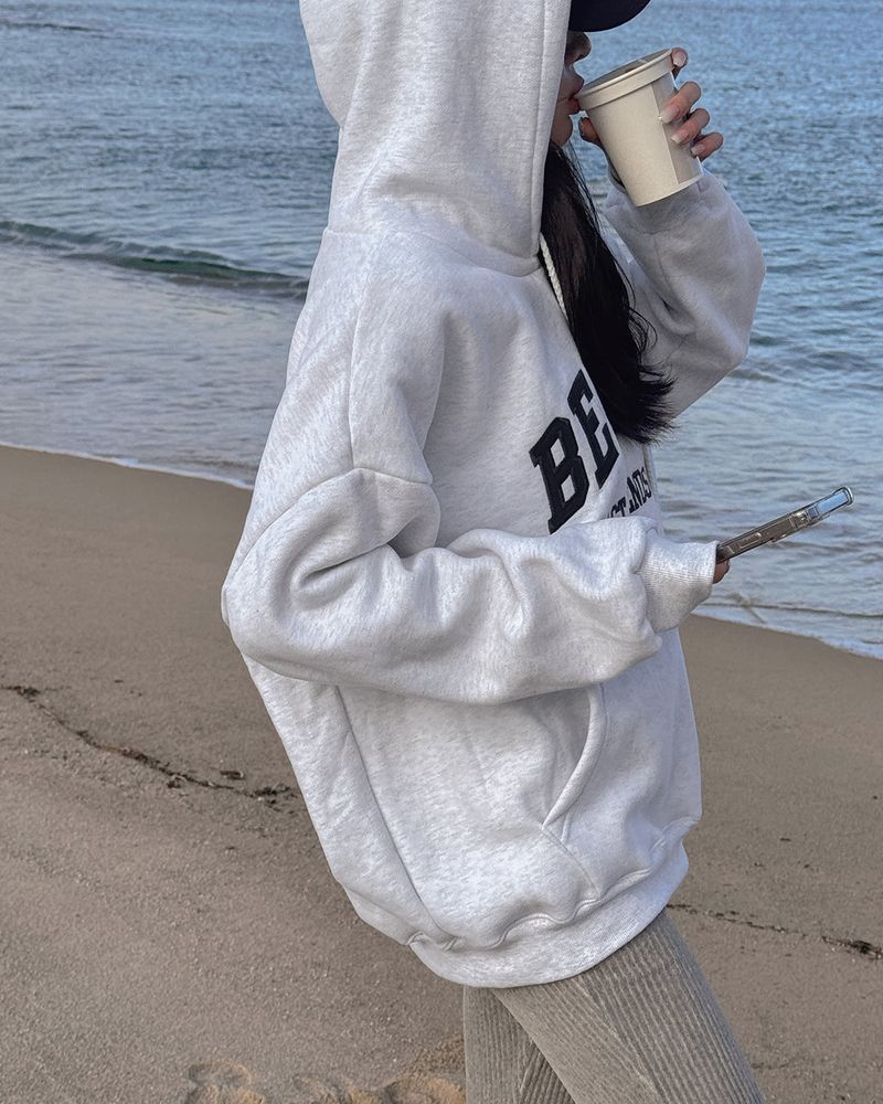 Overfit fleece hoodie