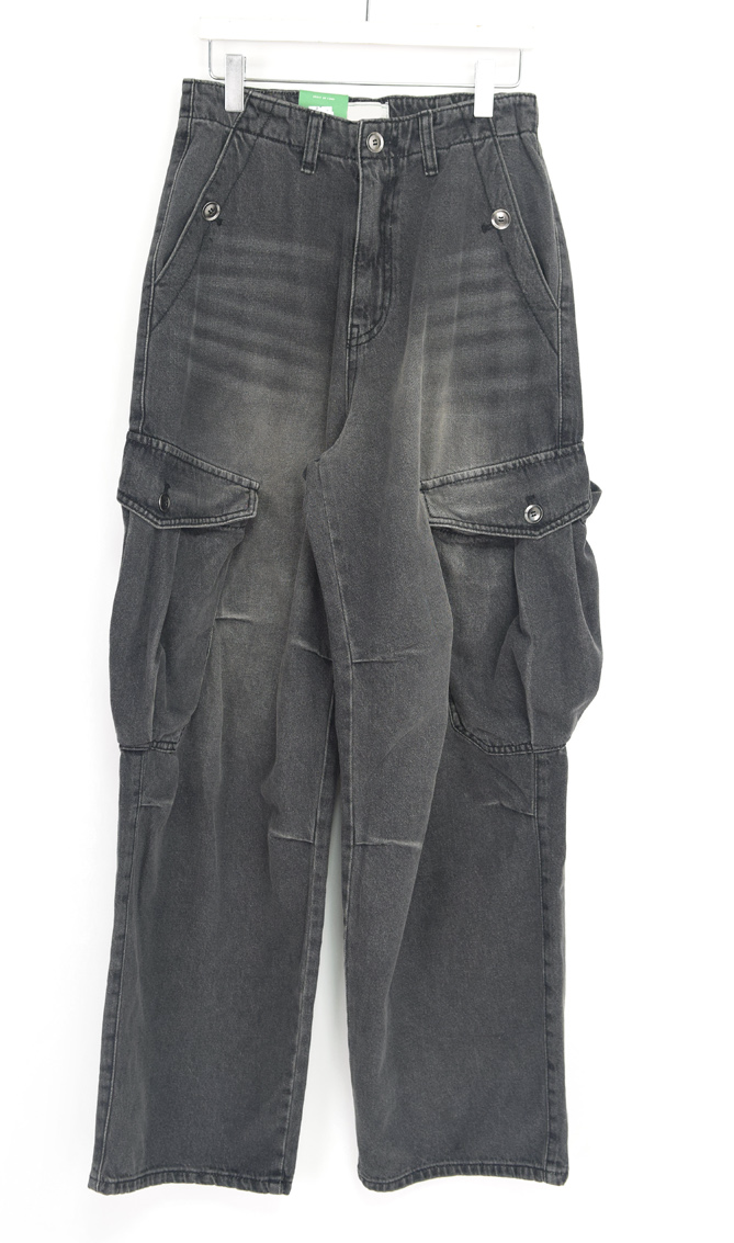 bel cargo denim pants(2color)