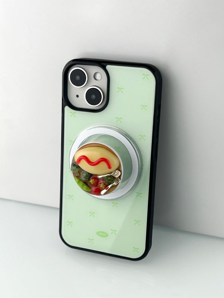 Melon Ribbon Magsafe Glass Bumper Case