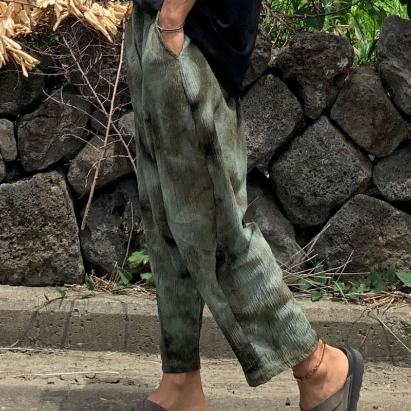 Dyed Balloon Pleated Pants 3COLOR